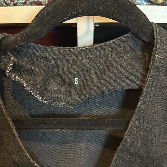 Unbranded black denim vest size S - Picture 2 of 3